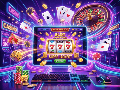 Luxury Moozi Casino gaming lounge with premium slots and golden theme